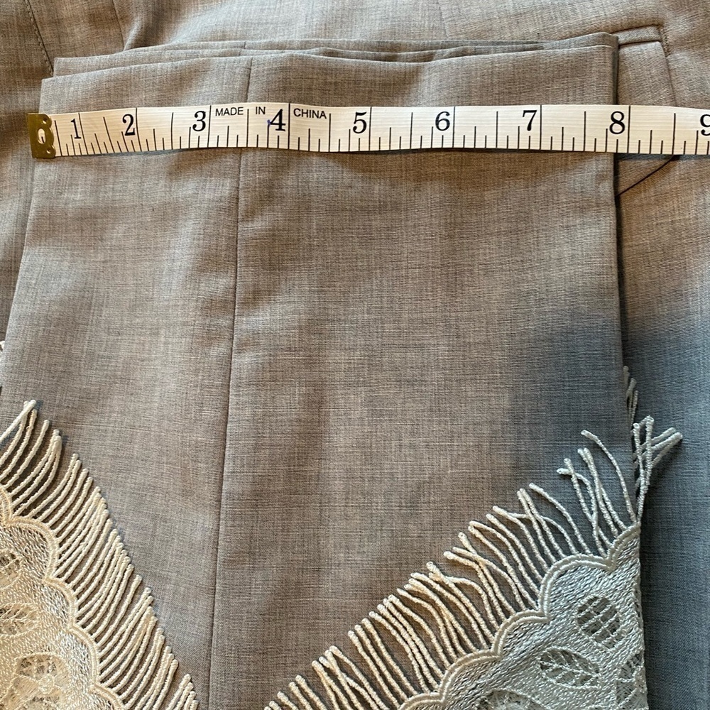Golden Goose RARE Deluxe Brand Veneza capri grey pants trousers lace high rise - Picture 16 of 16